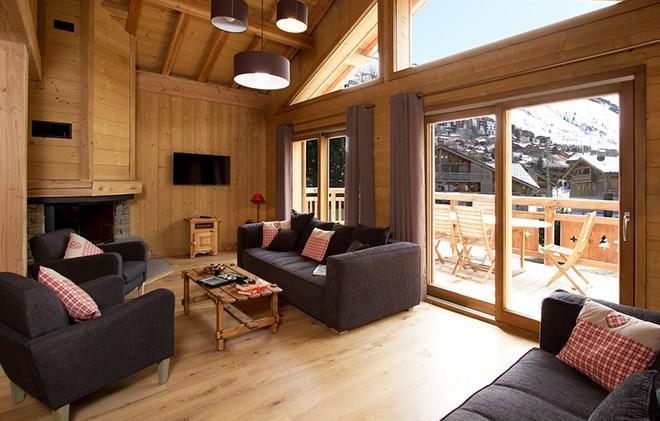 Rent in ski resort Chalet Levanna Occidentale - Les 2 Alpes - Living room