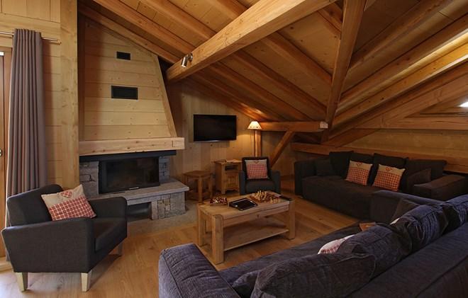 Rent in ski resort Chalet Levanna Orientale - Les 2 Alpes - Living room
