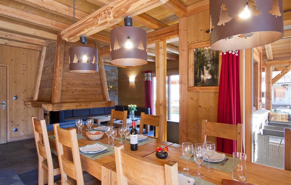 Ski verhuur Chalet Prestige Lodge - Les 2 Alpes - Eetkamer