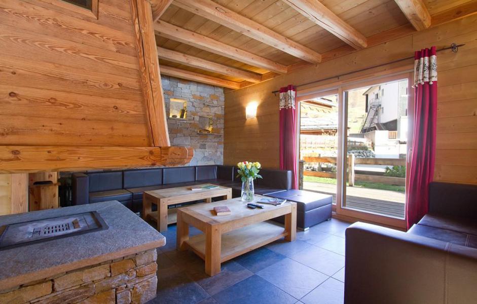 Skiverleih Chalet Prestige Lodge - Les 2 Alpes - Kleines Wohnzimmer