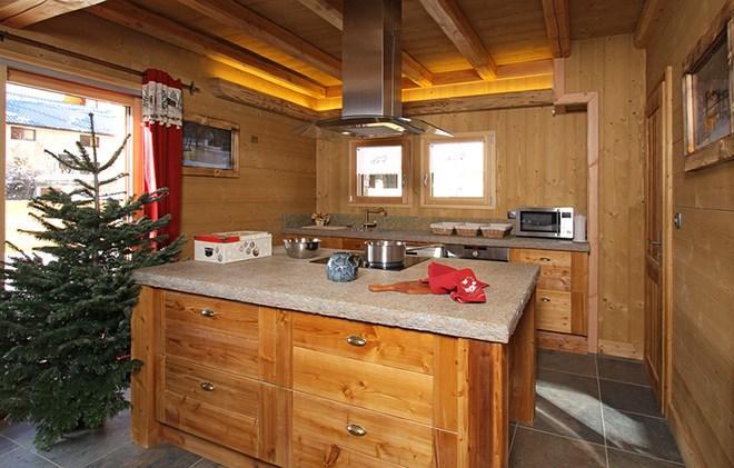 Skiverleih Chalet Prestige Lodge - Les 2 Alpes - Offene Küche