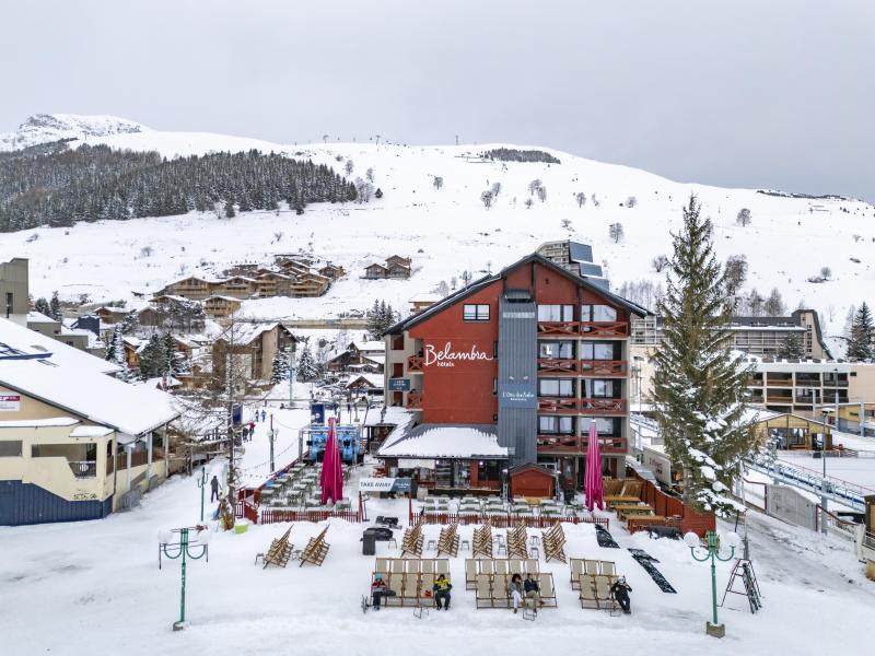 Аренда на лыжном курорте Hôtel Belambra Club l'Orée des Pistes - Les 2 Alpes - зимой под открытым небом