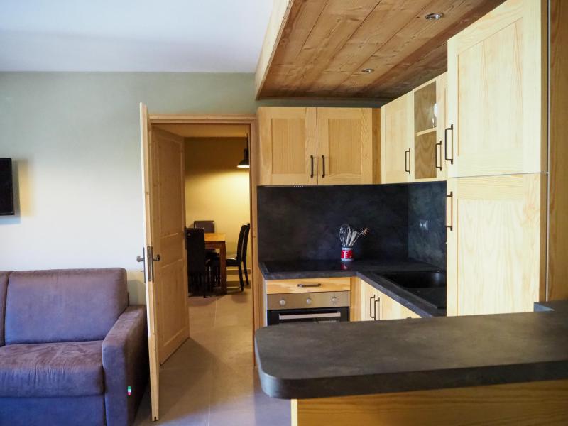 Rent in ski resort 3 room apartment cabin 8 people - La Résidence - Les 2 Alpes - Kitchenette