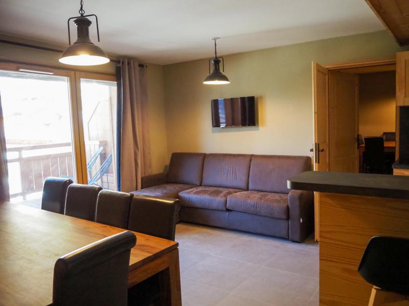 Rent in ski resort 3 room apartment cabin 8 people - La Résidence - Les 2 Alpes - Living room