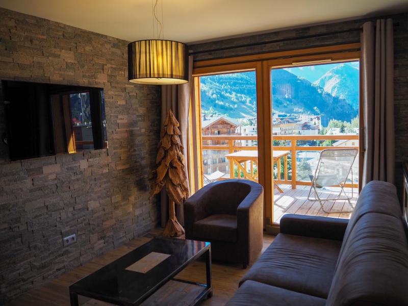 Rent in ski resort 4 room apartment 8 people - La Résidence - Les 2 Alpes - Living room