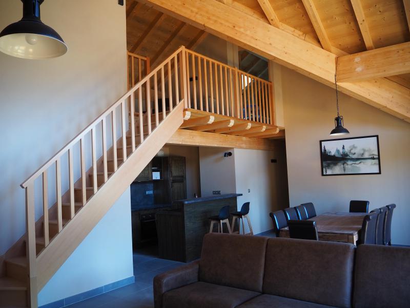 Rent in ski resort 5 room duplex apartment cabin 10 people - La Résidence - Les 2 Alpes - Living room