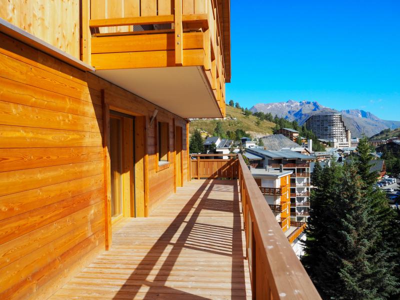 Ski verhuur Appartement 3 kabine kamers 6 personen - La Résidence - Les 2 Alpes - Balkon