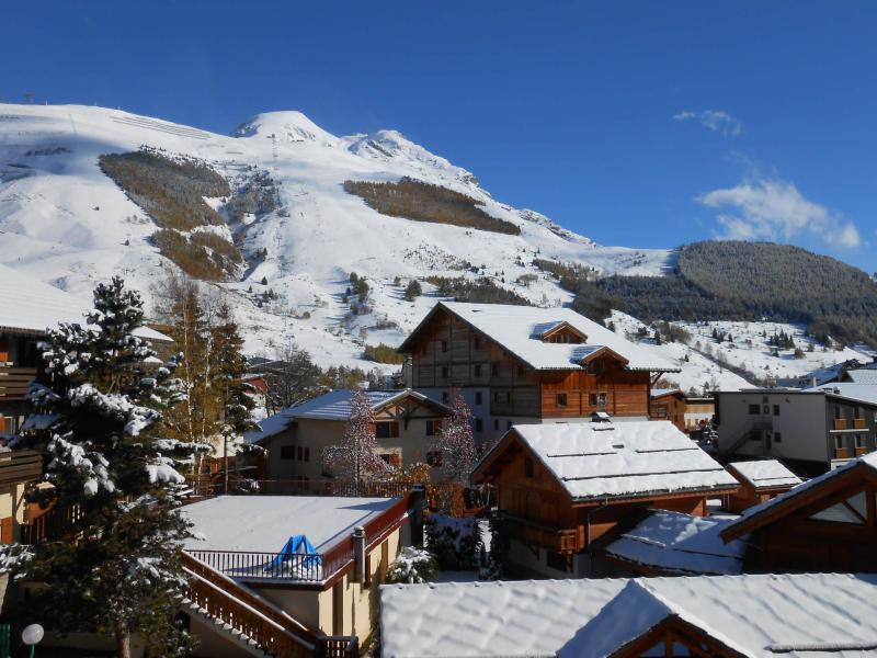 Ski verhuur Appartement 3 kamers 6 personen - La Résidence le Rochail - Les 2 Alpes - Balkon