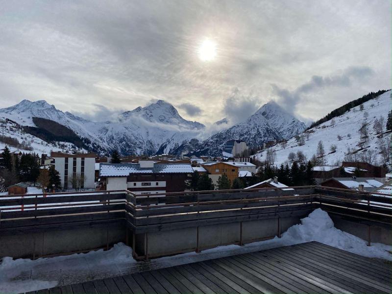 Rent in ski resort Studio sleeping corner 4 people (979) - Le Champamé - Les 2 Alpes - Winter outside