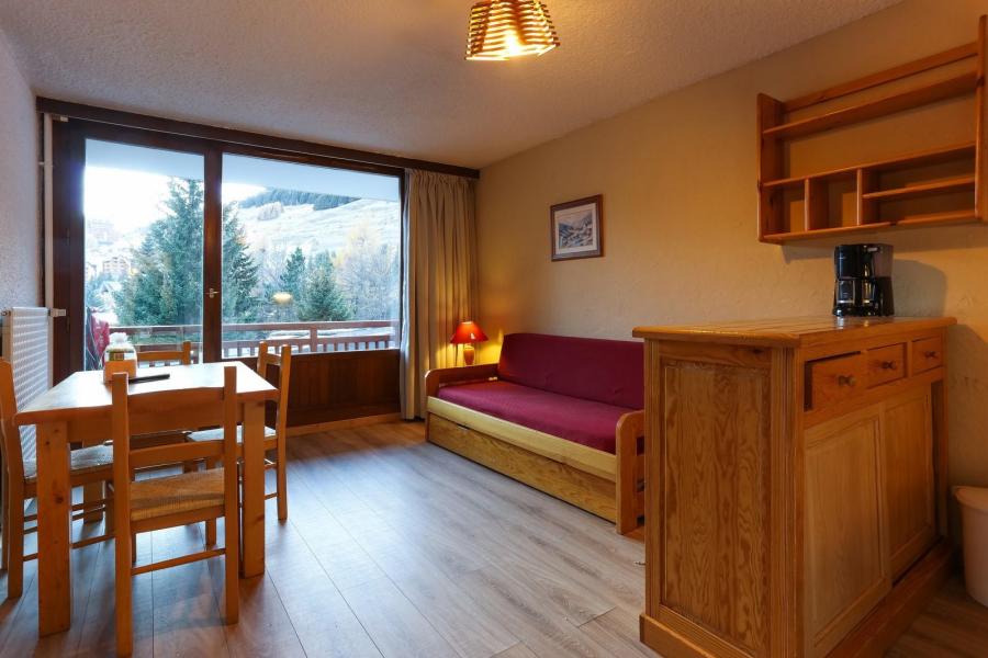 Skiverleih Studio Schlafnische 4 Personen (105) - Meijotel - Les 2 Alpes - Wohnzimmer