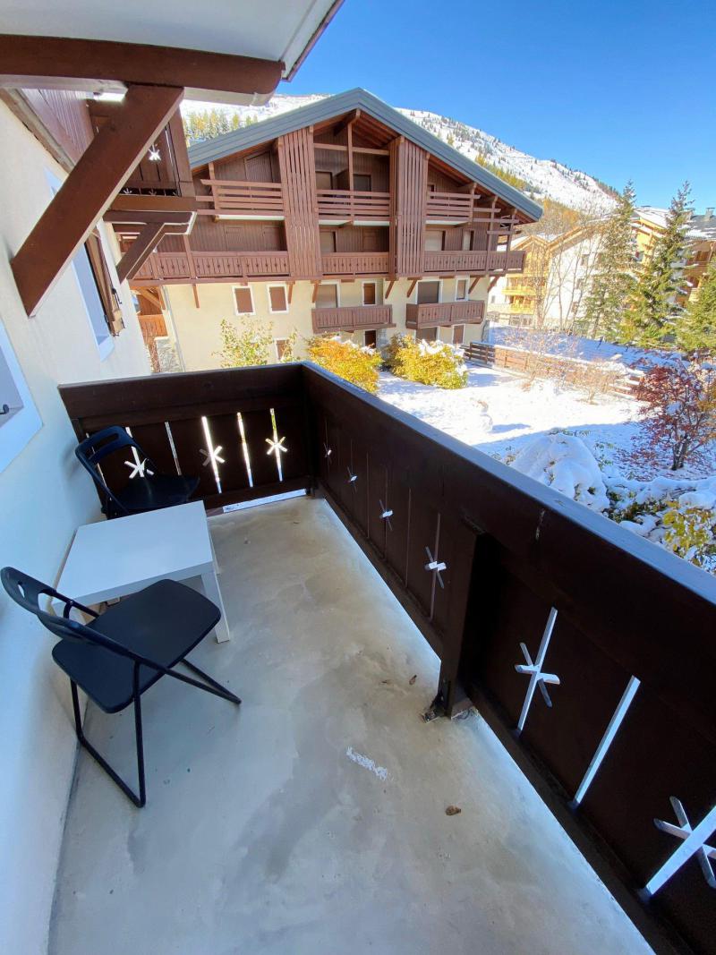 Alquiler al esquí Estudio -espacio montaña- para 4 personas (CDOB109) - Résidence Chalet d'Or B - Les 2 Alpes - Balcón