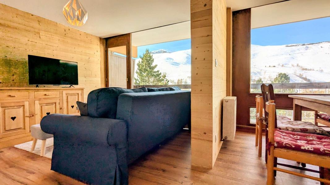 Ski verhuur Appartement 3 kamers bergnis 8 personen (1115) - Résidence Jandri - Les 2 Alpes - Woonkamer