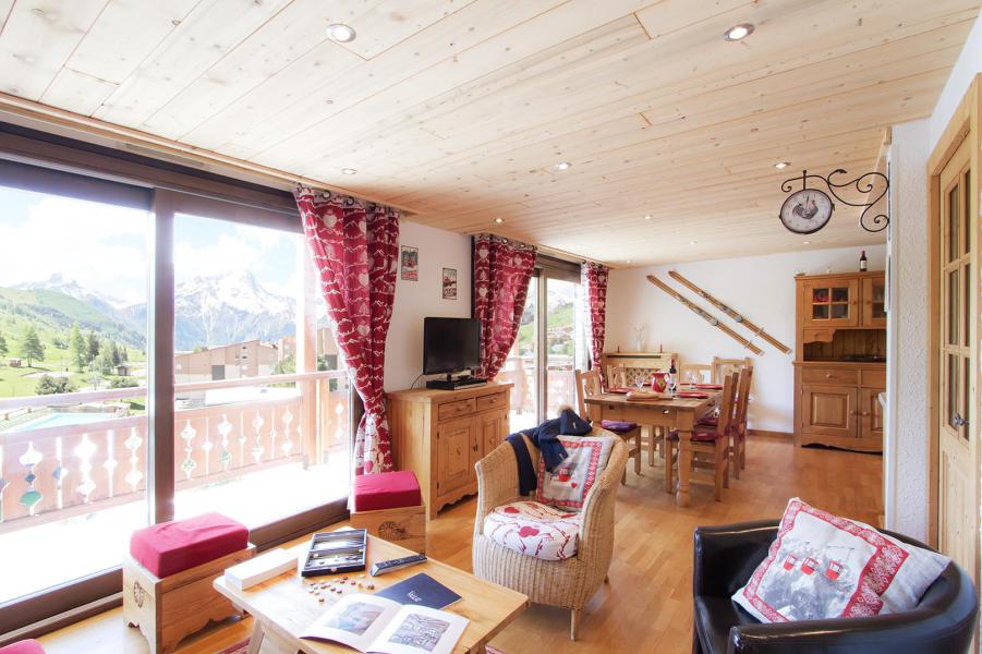 Ski verhuur Appartement 3 kamers 6 personen (341) - Résidence l'Eperon - Les 2 Alpes - Woonkamer