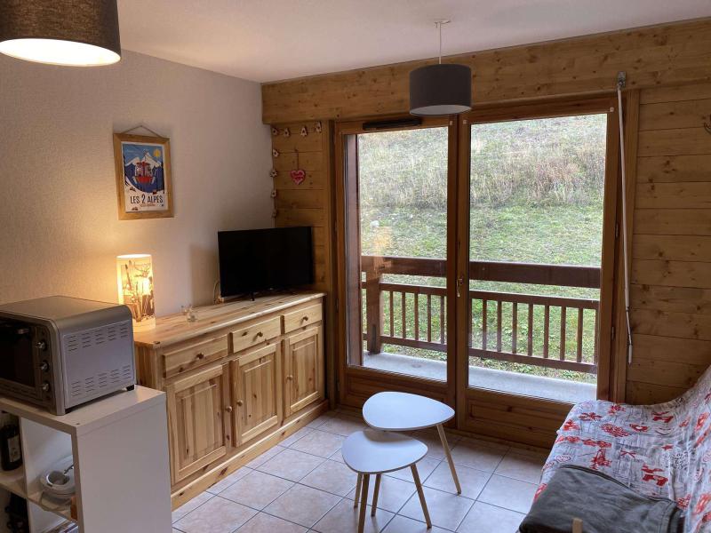 Rent in ski resort 2 room apartment sleeping corner 6 people (809) - Résidence le Balcon des Pistes - Les 2 Alpes - Living room