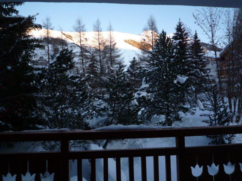 Rent in ski resort 3 room apartment 6 people (CAB61) - Résidence le Cabourg B & C - Les 2 Alpes - Balcony