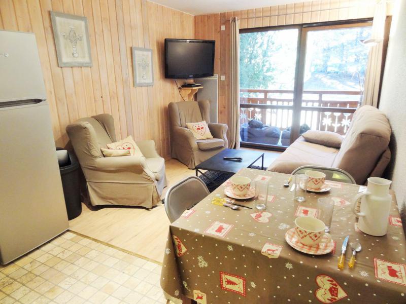 Rent in ski resort 3 room apartment 6 people (CAB61) - Résidence le Cabourg B & C - Les 2 Alpes - Living room