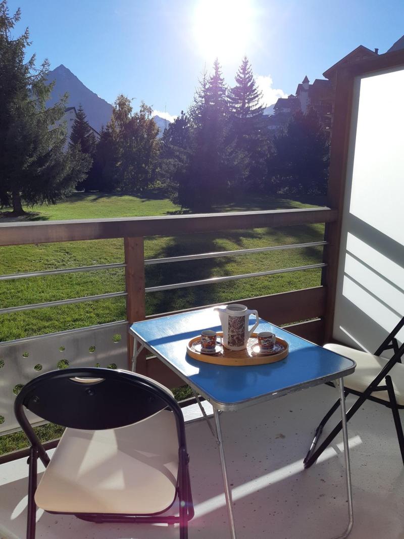 Skiverleih Studio Schlafnische 4 Personen (CB4G1) - Résidence le Côte Brune IV - Les 2 Alpes - Balkon