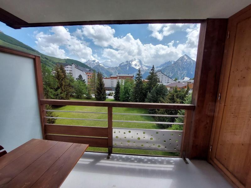 Alquiler al esquí Estudio -espacio montaña- para 4 personas (CB5H5) - Résidence le Côte Brune V - Les 2 Alpes - Balcón