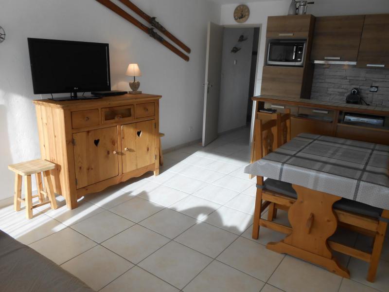 Ski verhuur Appartement 2 kamers bergnis 6 personen (MEI500) - Résidence le Meijotel B - Les 2 Alpes - Woonkamer