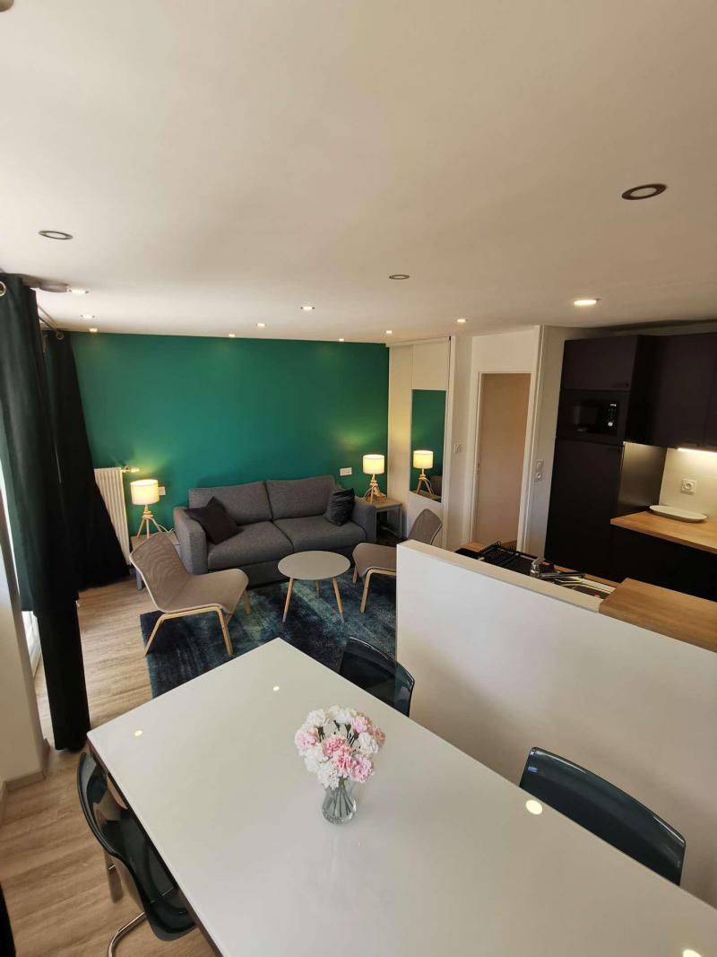 Rent in ski resort 2 room apartment 4 people (502) - Résidence le Midi - Les 2 Alpes - Dining area