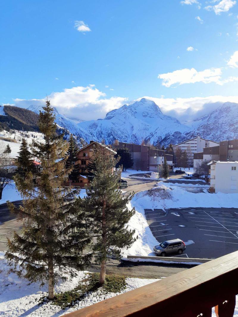Аренда на лыжном курорте Квартира студия со спальней для 4 чел. (PLS1403) - Résidence le Plein Sud B - Les 2 Alpes - зимой под открытым небом