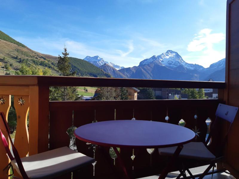 Ski verhuur Studio bergnis 4 personen (PLS1404) - Résidence le Plein Sud B - Les 2 Alpes - Balkon