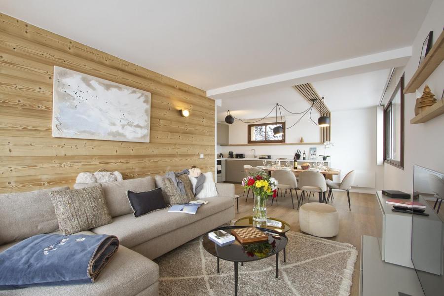 Ski verhuur Appartement 3 kabine kamers 6 personen (22) - Résidence le Provencal - Les 2 Alpes - Woonkamer