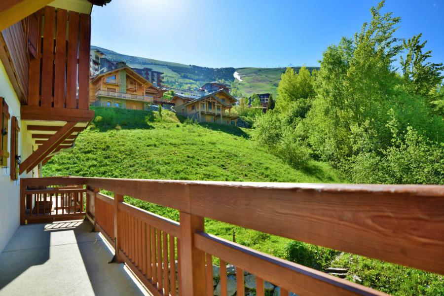 Ski verhuur Appartement 3 kamers 5 personen (C111) - Résidence les Balcons des Pistes C - Les 2 Alpes - Balkon