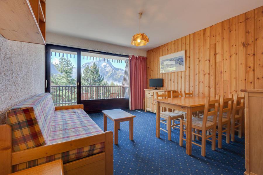 Ski verhuur Appartement 2 kamers bergnis 6 personen - Résidence Quirlies - Les 2 Alpes - Woonkamer