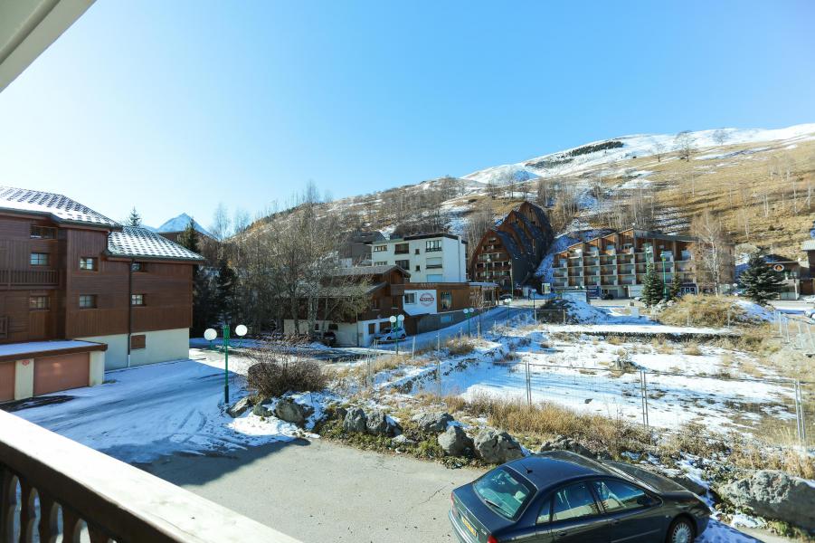 Location au ski Studio coin montagne 4 personnes - Résidence Saint Christophe - Les 2 Alpes - Balcon