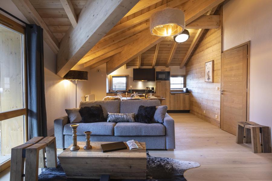 Skiverleih 3-Zimmer-Holzhütte für 8 Personen - Résidence Terresens Neige et Soleil - Les 2 Alpes - Wohnzimmer