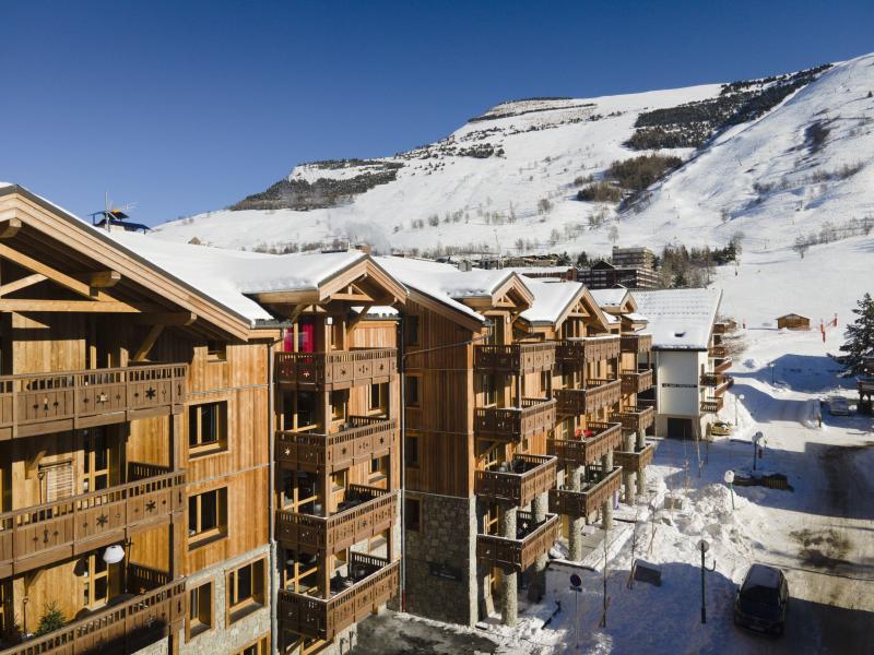 Skiverleih Résidence Terresens Neige et Soleil - Les 2 Alpes - Draußen im Winter