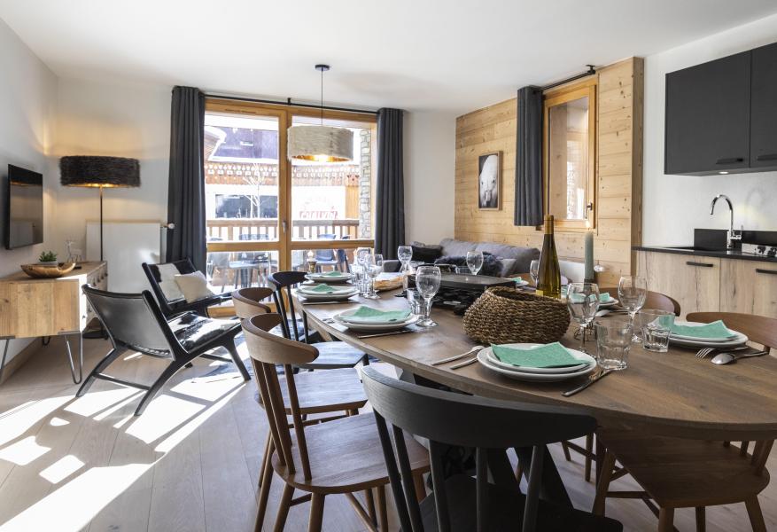 Ski verhuur Appartement 3 kabine kamers 8 personen - Résidence Terresens Neige et Soleil - Les 2 Alpes - Woonkamer