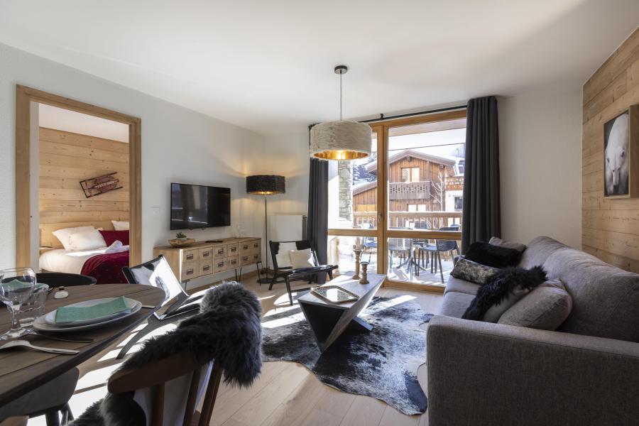 Ski verhuur Appartement 5 kamers 10 personen - Résidence Terresens Neige et Soleil - Les 2 Alpes - Woonkamer