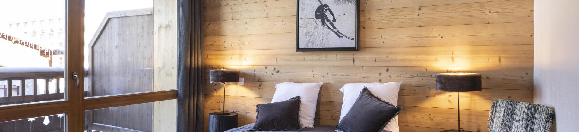 Rent in ski resort 3 room apartment cabin 8 people - Résidence Neige et Soleil - Les 2 Alpes - Bedroom