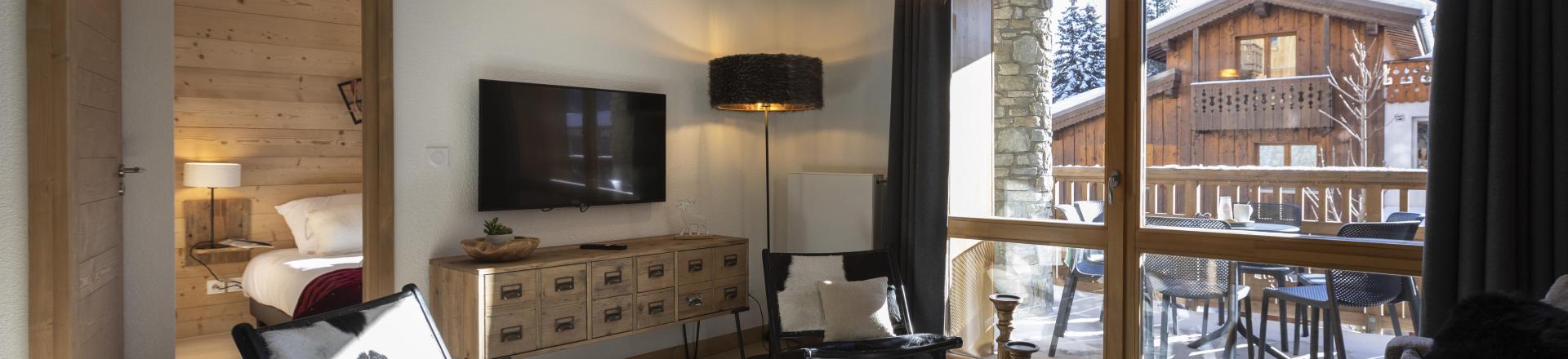 Rent in ski resort 5 room apartment 10 people - Résidence Neige et Soleil - Les 2 Alpes - Living room