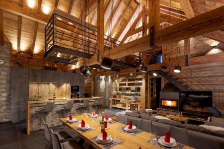 Rent in ski resort Chalet L'Atelier - Les 2 Alpes - Dining area