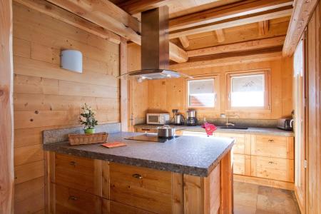 Skiverleih Chalet Le Renard Lodge - Les 2 Alpes - Offene Küche