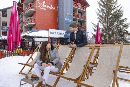 Аренда на лыжном курорте Hôtel Belambra Club l'Orée des Pistes - Les 2 Alpes - зимой под открытым небом