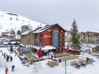 Аренда на лыжном курорте Hôtel Belambra Club l'Orée des Pistes - Les 2 Alpes - зимой под открытым небом