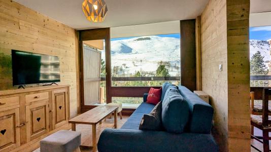 Ski verhuur Appartement 3 kamers bergnis 8 personen (1115) - Résidence Jandri - Les 2 Alpes - Woonkamer