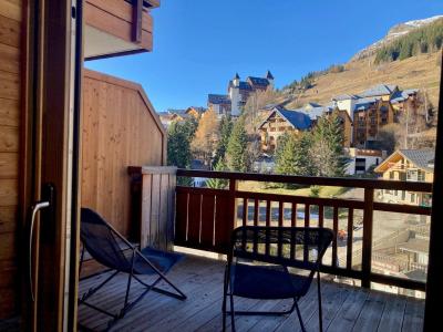 Rent in ski resort 3 room apartment 6 people (EA1) - Résidence La Résidence - Les 2 Alpes - Balcony