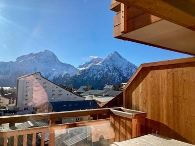 Rent in ski resort 3 room apartment 6 people (EB4) - Résidence La Résidence - Les 2 Alpes - Balcony