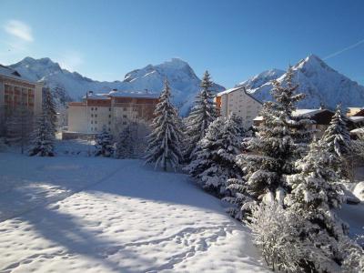 Аренда на лыжном курорте Квартира студия со спальней для 4 чел. (CB5J3) - Résidence le Côte Brune V - Les 2 Alpes - зимой под открытым небом