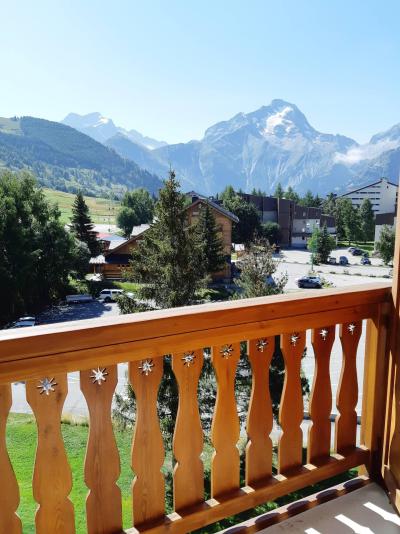 Rent in ski resort 2 room apartment sleeping corner 6 people (PLS1502) - Résidence le Plein Sud B - Les 2 Alpes - Balcony