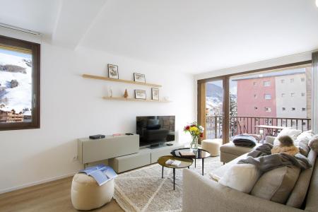 Skiverleih 3-Zimmer-Holzhütte für 6 Personen (22) - Résidence le Provencal - Les 2 Alpes - Wohnzimmer