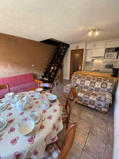 Ski verhuur Appartement duplex 2 kamers bergnis 6 personen (CHR23) - Résidence le St Christophe - Les 2 Alpes - Woonkamer