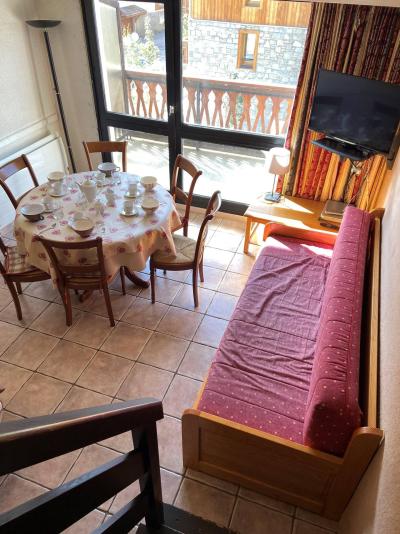 Ski verhuur Appartement duplex 2 kamers bergnis 6 personen (CHR23) - Résidence le St Christophe - Les 2 Alpes - Woonkamer