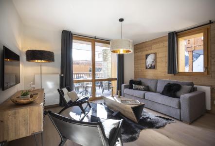 Ski verhuur Appartement 3 kabine kamers 8 personen - Résidence Neige et Soleil - Les 2 Alpes - Woonkamer