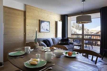 Ski verhuur Appartement 2 kamers 4 personen - Résidence Terresens Neige et Soleil - Les 2 Alpes - Woonkamer